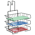 Office Depot® Brand Partition Wire Triple Tray, Black 1 thumbnail image