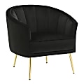 LumiSource Tania Accent Chair, Gold/Black