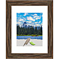 Amanti Art Regis Barnwood Narrow Wood Picture Frame, 14" x 17", Opening Size 11" x 14" (Matted To 8" x 10"), Mocha 1 thumbnail image