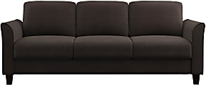 Lifestyle Solutions Winslow Sofa with Curved Arms, Coffee