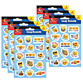 Creative Teaching Press® Reward Stickers, Emoji Fun, 75 Stickers Per Pack, Set Of 6 Packs