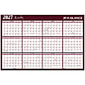 AT-A-GLANCE® 2027 Horizontal Reversible Erasable Yearly Wall Calendar, Red and Blue, Extra Large, 48" x 32" 1 thumbnail image