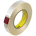 Scotch® 890MSR Strapping Tape, 3" Core, 1" x 60 Yd., Clear, Case Of 12