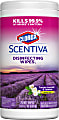 Clorox® Scentiva™ Bleach Free Disinfecting Wipes, Tuscan Lavender & Jasmine Scent, Tub Of 70 Wipes