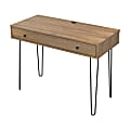 Inval 42"W Writing Desk With Large Accessory Drawer, Amaretto 1 thumbnail image