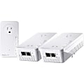 devolo Magic 2 WiFi next Multiroom Kit - 2 - 2 x Network (RJ-45) - 2000 Mbit/s Powerline - 1600 ft Distance Supported - IEEE 802.11 a/b/g/n/ac/k/r/v - Gigabit Ethernet - Wireless LAN - 1.17 Gbit/s Wireless Transmission Speed - Yes 1 thumbnail image