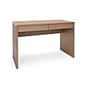 Essentials By OFM 2-Drawer Solid Panel Desk, Harvest