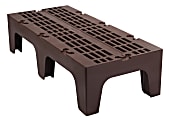 Cambro Vented Dunnage Rack, 12"H x 21"W x 48"D, Dark Brown