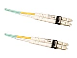 Tripp Lite 3M 10Gb Duplex Multimode 50/125 OM3 LSZH Fiber Optic Patch Cable Mini-LC / Mini-LC Aqua 10' 10ft 3 Meter0 ft - First End: Mini-LC Network - Male - Second End: Mini-LC Network - Male - Patch Cable - Aqua 1 thumbnail image