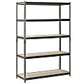 Edsal Muscle Rack™ Heavy Duty Boltless Steel Shelving Unit, 5-Shelf, 72”H x 48"W x 18"D, Silver 1 thumbnail image