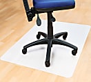 Floortex® Cleartex® Polypropylene Rectangular Anti-Slip Chair Mat, Hard Floors, 29" x 46", White 1 thumbnail image