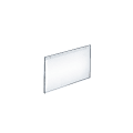 Azar Displays Wall-Mount U-Frame Acrylic Sign Holders, 5 1/2" x 7", Clear, Pack Of 10