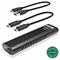Plugable USB C to M.2 NVMe Tool-free Enclosure USB C and Thunderbolt 3 Compatible up to USB 3.1 Gen 2 Speeds (10Gbps). - USBCNVME 1 thumbnail image