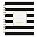 2024 Day Designer Daily/Monthly Planning Calendar, 8" x 10", Rugby Stripe Black Frosted, January To December 1 thumbnail image