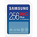 Samsung PRO Plus 256 GB Class 10/UHS-I (U3) V30 SDXC - 1 - 180 MB/s Read - 130 MB/s Write - 10 Year Warranty 1 thumbnail image