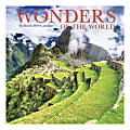Graphique de France Monthly Wall Calendar, 12" x 12", FSC® Certified, Wonders Of The World, January to December 2020
