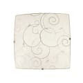 Simple Designs Flush-Mount Indoor Ceiling Light, 9-20/23"W, Square, White 1 thumbnail image