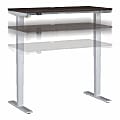 Move 40 Series by Bush Business Furniture Electric 48"W Height-Adjustable Standing Desk, 48" x 24", Storm Gray/Cool Gray Metallic, Standard Delivery