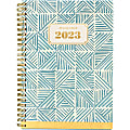 2023-2024 AT-A-GLANCE BADGE RY Weekly Monthly Planner, Hand-Drawn Geo, Small, 5 1/2" x 8 1/2"