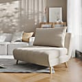 Flash Furniture Shaw Convertible Tri-Fold Fabric Sleeper Guest Chair, Cream 1 thumbnail image