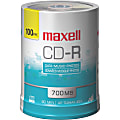 Maxell® CD-R Media Spindle, 700MB/80 Minutes, Pack Of 100 1 thumbnail image