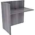 Lorell® 42"W Reception Desk Return, Weathered Charcoal 1 thumbnail image