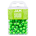 JAM Paper® Colorful Push Pins, 1/2", Lime Green, Pack Of 100 Push Pins
