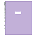 2024-2025 Blue Sky Weekly/Monthly Planning Calendar, 8-1/2" x 11", July To June, Waverly/Solid Purple, 146933