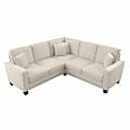 Bush® Furniture Stockton 87"W L-Shaped Sectional Couch, Cream Herringbone, Standard Delivery