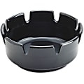 Impact Products Econo Ash Tray - Durable - 1.8" Height x 4" Width - Plastic - Black - 1 Each