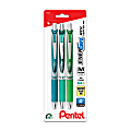 Pentel® EnerGel® Deluxe RTX Gel Pens, Medium Point, 0.7 mm, Assorted Barrels, Assorted Ink, Chill Expressions, Pack Of 3 Pens