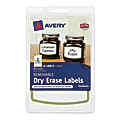 Avery® Removable Dry-Erase Labels, 41451, 3 3/4" x 2 1/2", Green, 2 Labels Per Sheet, Pack Of 10 1 thumbnail image