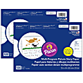 Pacon® Multi-Program Picture Story Paper, 5/8" Ruled, 12" x 9", White, 500 Sheets Per Pack, Set Of 2 Packs 1 thumbnail image
