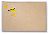 Quartet® Vinyl Tack Bulletin Board With Aluminum Frame, 48" x 96", Antique White 1 thumbnail image
