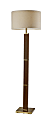 Adesso® Kona Floor Lamp, 61-1/2"H, Cream Shade/Walnut Base 1 thumbnail image