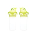 Kinetic Fresh Food Storage Drink Shakers, 20 Oz., Clear/Green, Pack Of 2