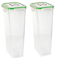Kinetic Fresh Food Storage Container Set, 4 Piece Set, Clear/Green