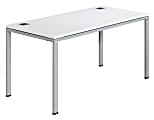 Boss Office Products Simple System Workstation, 66" x 30", White