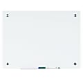 Bi-silque Magnetic Glass Dry Erase Board - 24" (2 ft) Width x 36" (3 ft) Height - White Glass Surface - Rectangle - Horizontal/Vertical - 1 Each
