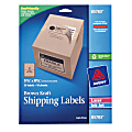 Avery® Brown Kraft Inkjet/Laser Shipping Labels, 100% Recycled , Pack Of 20