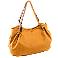 Parinda® Arianna Pebble-Grain Handbag, 17 1/2"H x 5 1/4"W x 10 1/2"D, Tan