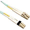 Tripp Lite 1M 10Gb Duplex Multimode 50/125 OM3 LSZH Fiber Optic Patch Cable LC/LC Aqua 3' 3ft 1 Meter - N83601M 1 thumbnail image