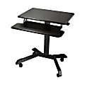 Victor® DC550 Mobile Adjustable Standing Desk With Keyboard Tray