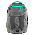 Volkano Crush Backpack With 15" Laptop Pocket, Gray/Aqua