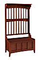Linon Harry Hall Tree With Storage Bench, 64"H x 36"W x 18-1/4"D, Walnut 1 thumbnail image