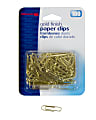 OIC® Paper Clips, Box Of 100, No. 2, Gold