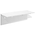 Mount-It! Wall-Mounted 45”W Steel Drop Leaf Table/Workbench, 7-1/8”H x 45”W x 15”D, White