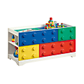 Sauder® Primary Street Collection Toy Block Play Table, Rectangular, White/Soft White 1 thumbnail image