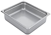 Hoffman Tech Browne Stainless Steel Steam Table Pans, 2/3 Size, Silver, Pack Of 24 Pans
