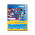 Xerox® Vitality Colors™ Pastel Plus Color Multi-Use Printer & Copy Paper, Goldenrod, Letter (8.5" x 11"), 500 Sheets Per Ream, 24 Lb, 30% Recycled